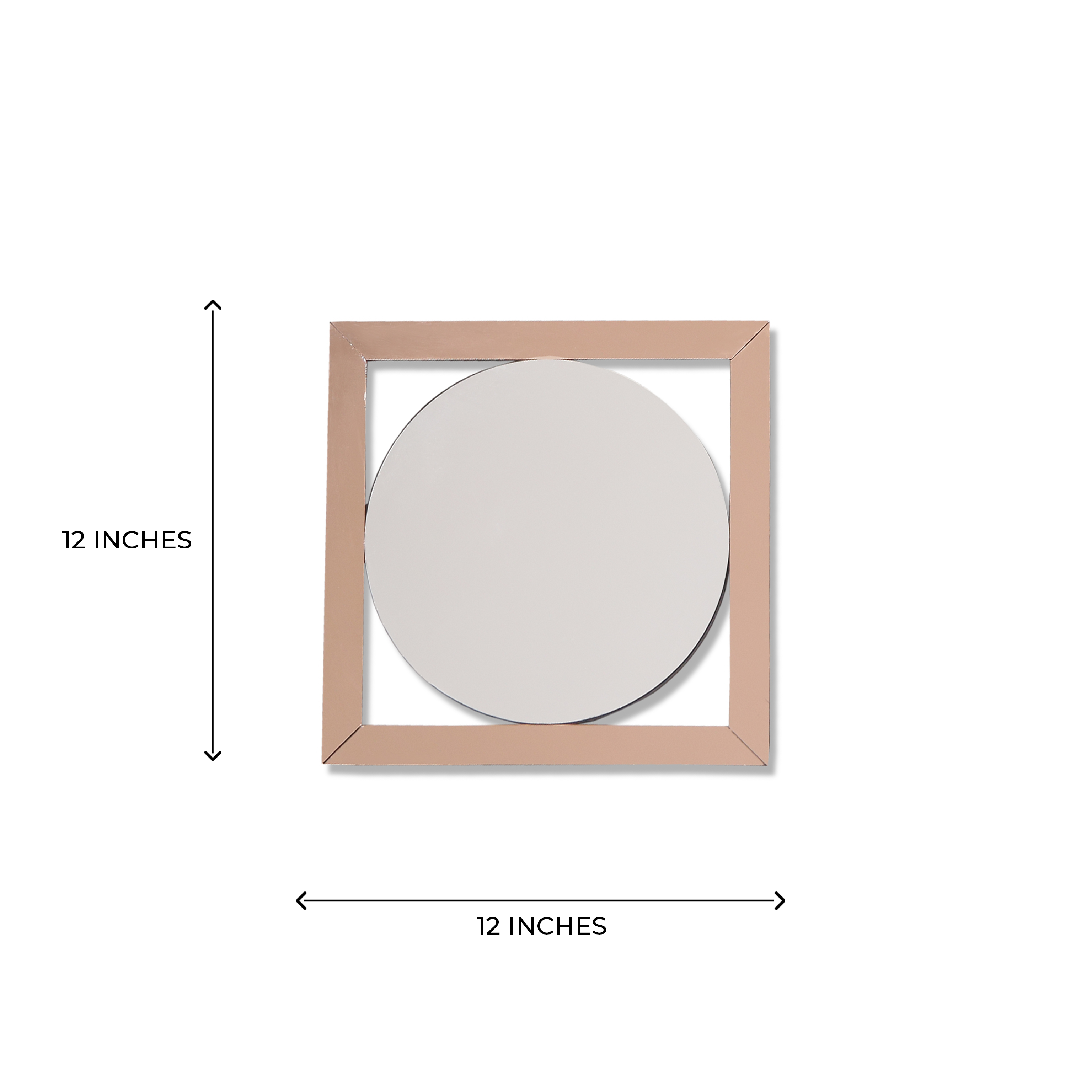 Circle Decoration Mirror Frame (1 ft x 1 ft)