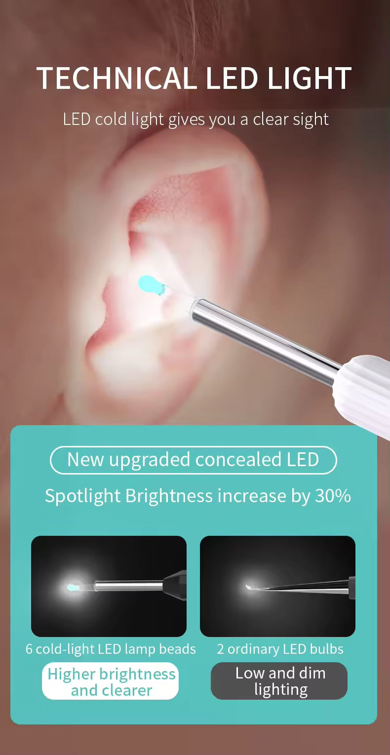 Smart Earwax Remover with 1080P Camera for Android & iPhone