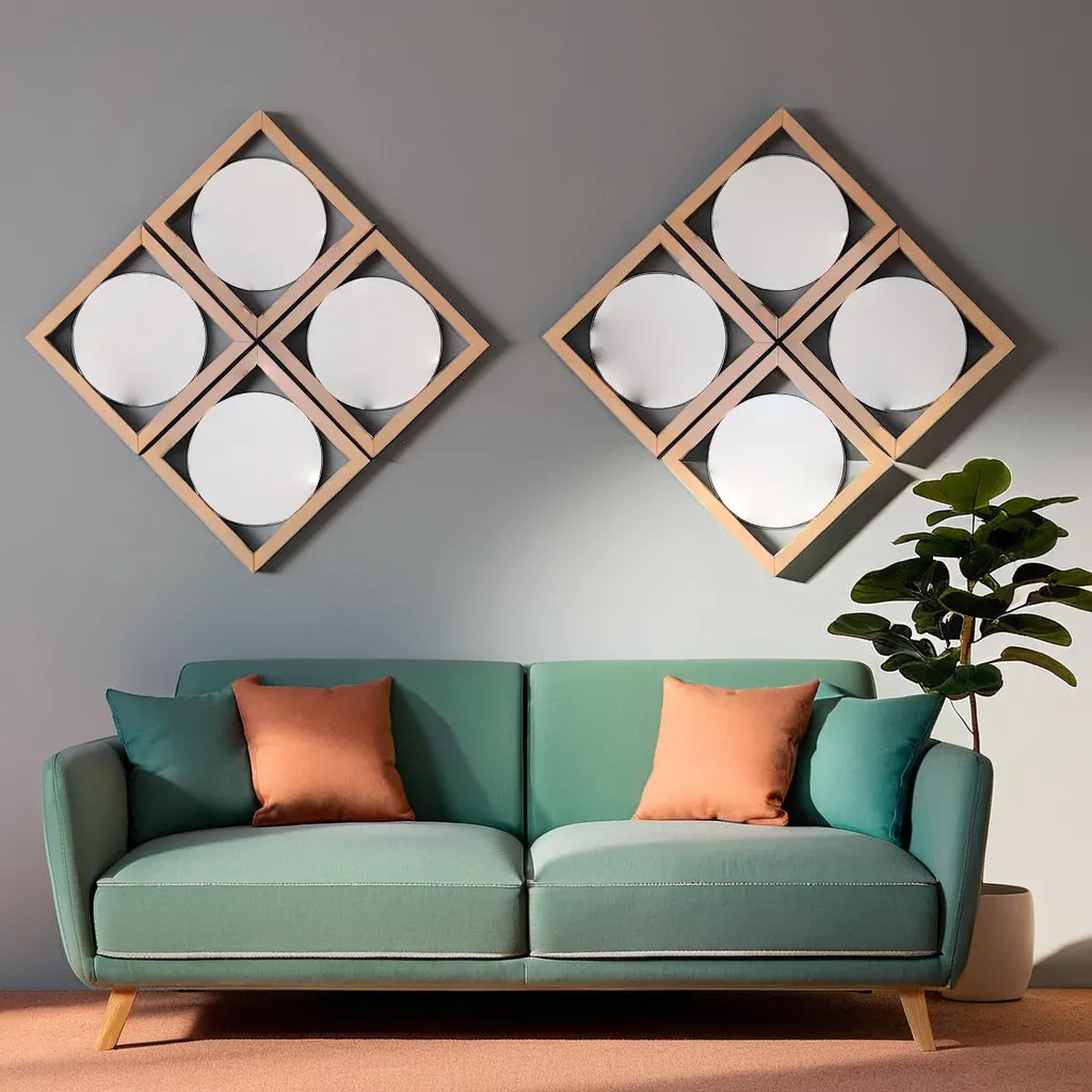 Circle Decoration Mirror Frame (1 ft x 1 ft)